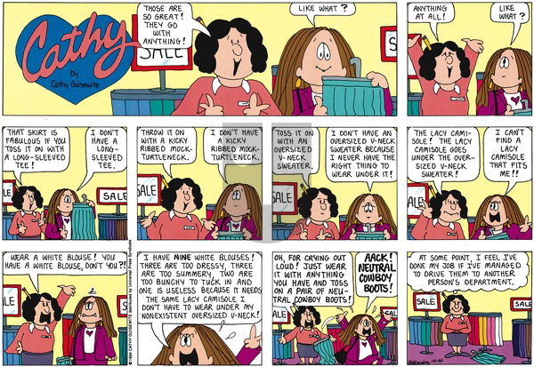 Cathy Classics on Sunday October 23, 2011 Comic Strip
