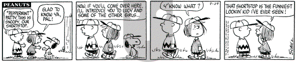Peanuts on Monday August 29, 1966 Comic Strip