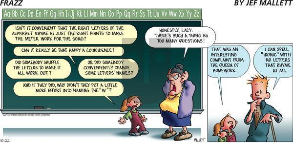 Frazz on Sunday October 22, 2017 Comic Strip