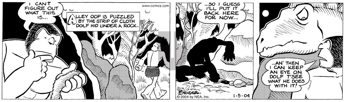Alley Oop - Monday January 5, 2004 Comic Strip