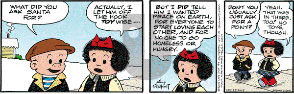 Nancy on Wednesday December 23, 2015 Comic Strip