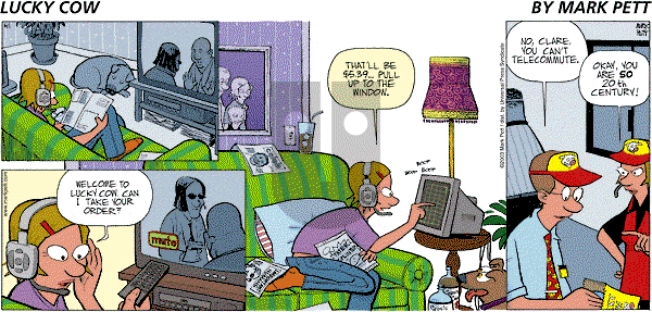 Lucky Cow on Sunday June 1, 2003 Comic Strip