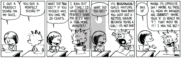 Calvin and Hobbes - Friday September 25, 2020 Comic Strip