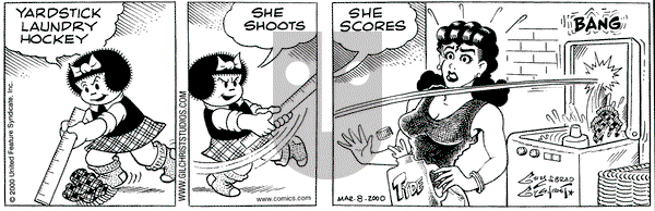 Nancy on Wednesday March 8, 2000 Comic Strip