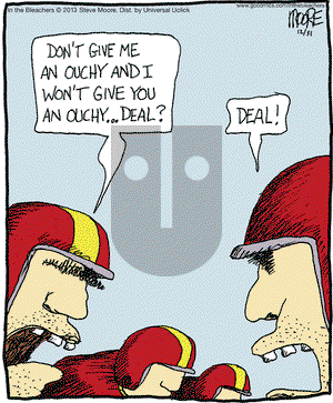 In the Bleachers on Tuesday December 31, 2013 Comic Strip