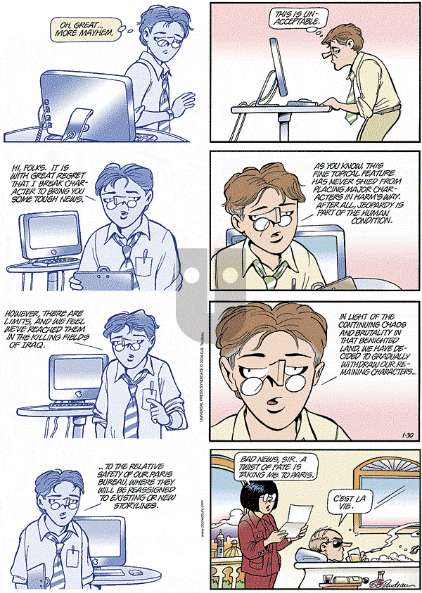 Doonesbury - Sunday January 30, 2005 Comic Strip
