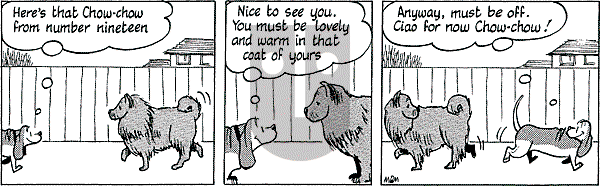 Fred Basset on Saturday February 21, 2004 Comic Strip