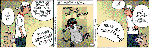 Get Fuzzy on Friday March 10, 2006 Comic Strip