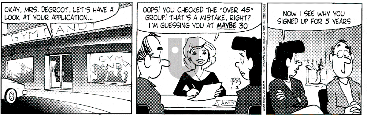 Luann - Wednesday January 12, 2000 Comic Strip