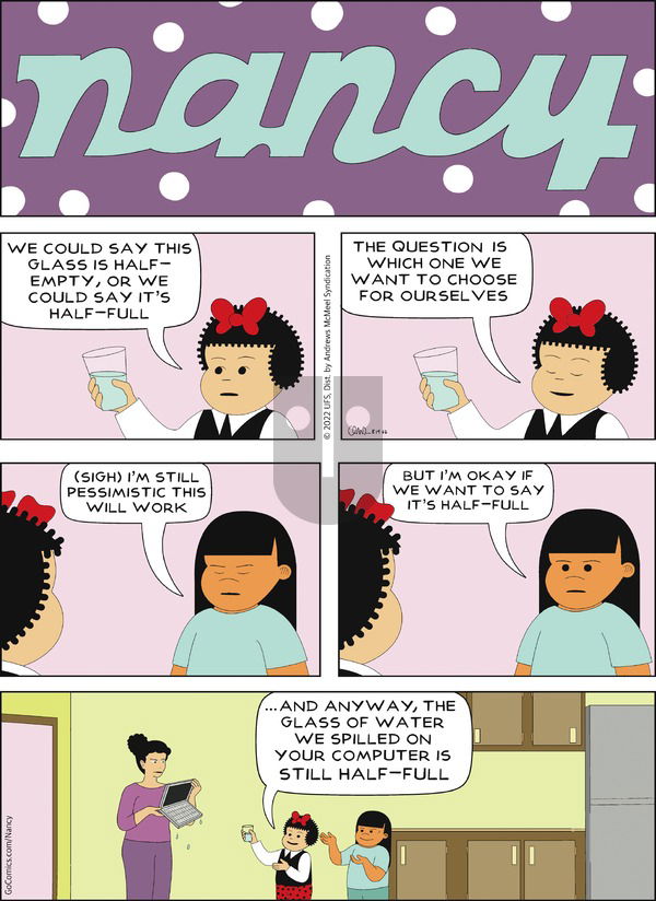 Nancy - Sunday August 14, 2022 Comic Strip
