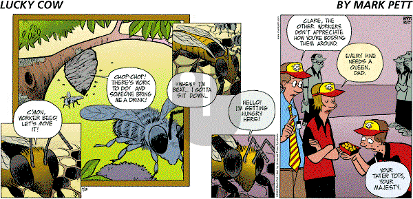 Lucky Cow on Sunday September 28, 2003 Comic Strip
