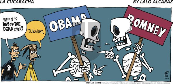 La Cucaracha on Sunday November 4, 2012 Comic Strip