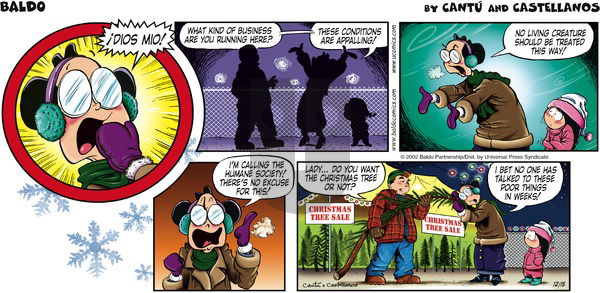 Baldo on Sunday December 15, 2002 Comic Strip