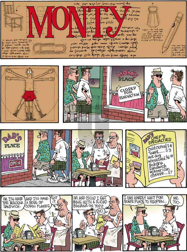 Monty on Sunday September 1, 2019 Comic Strip