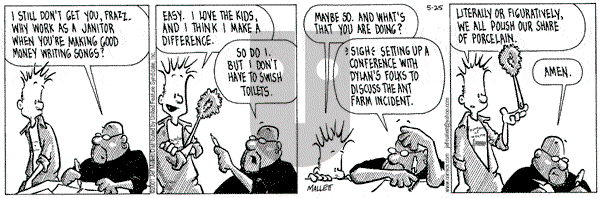 Frazz on Friday May 25, 2001 Comic Strip