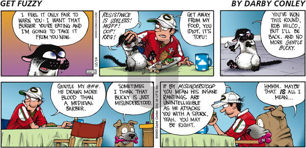 Get Fuzzy on Sunday December 14, 2003 Comic Strip