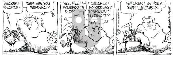 The Grizzwells on Wednesday October 23, 2002 Comic Strip