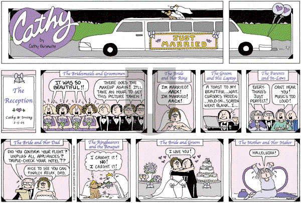 Cathy Classics - Sunday February 6, 2005 Comic Strip