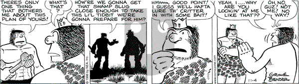 Alley Oop on Wednesday November 4, 1998 Comic Strip