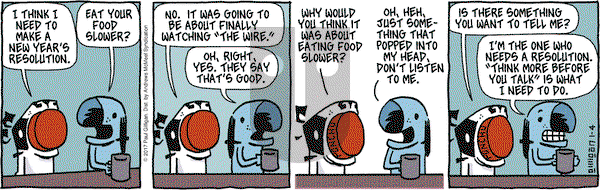 Pooch Cafe on Wednesday January 4, 2017 Comic Strip