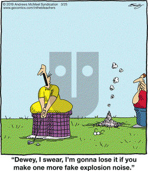 In the Bleachers on Monday March 25, 2019 Comic Strip