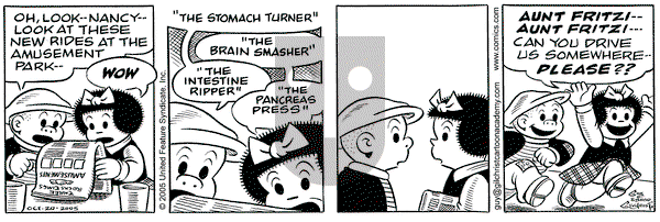 Nancy on Thursday October 20, 2005 Comic Strip