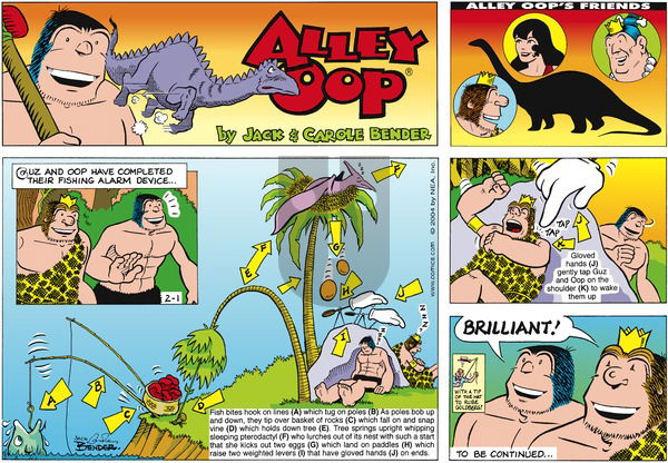 Alley Oop on Sunday February 1, 2004 Comic Strip
