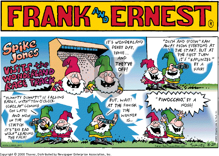 Frank and Ernest on Sunday August 20, 2000 Comic Strip