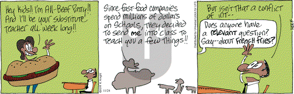 The Knight Life on Monday November 24, 2014 Comic Strip