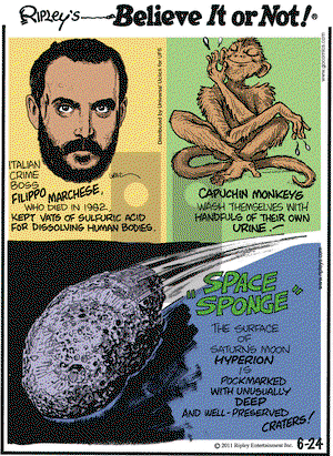 Ripley's Believe It or Not - Friday June 24, 2011 Comic Strip