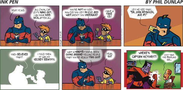 Ink Pen on Sunday December 4, 2005 Comic Strip