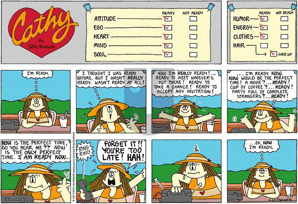 Cathy Classics - Sunday June 22, 1997 Comic Strip