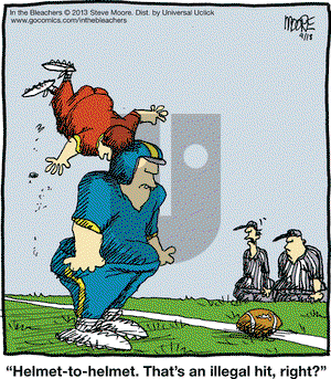 In the Bleachers on Wednesday September 18, 2013 Comic Strip
