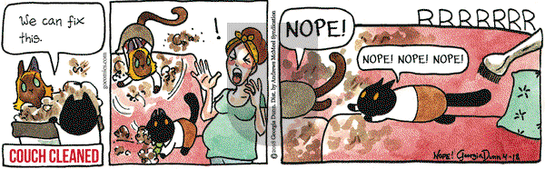 Breaking Cat News on Wednesday April 18, 2018 Comic Strip