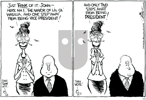 Pat Oliphant on Monday November 3, 2008 Comic Strip