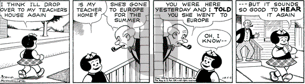 Nancy on Friday July 8, 1949 Comic Strip