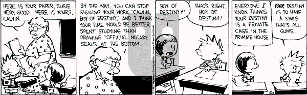Calvin and Hobbes - Saturday March 21, 1992 Comic Strip