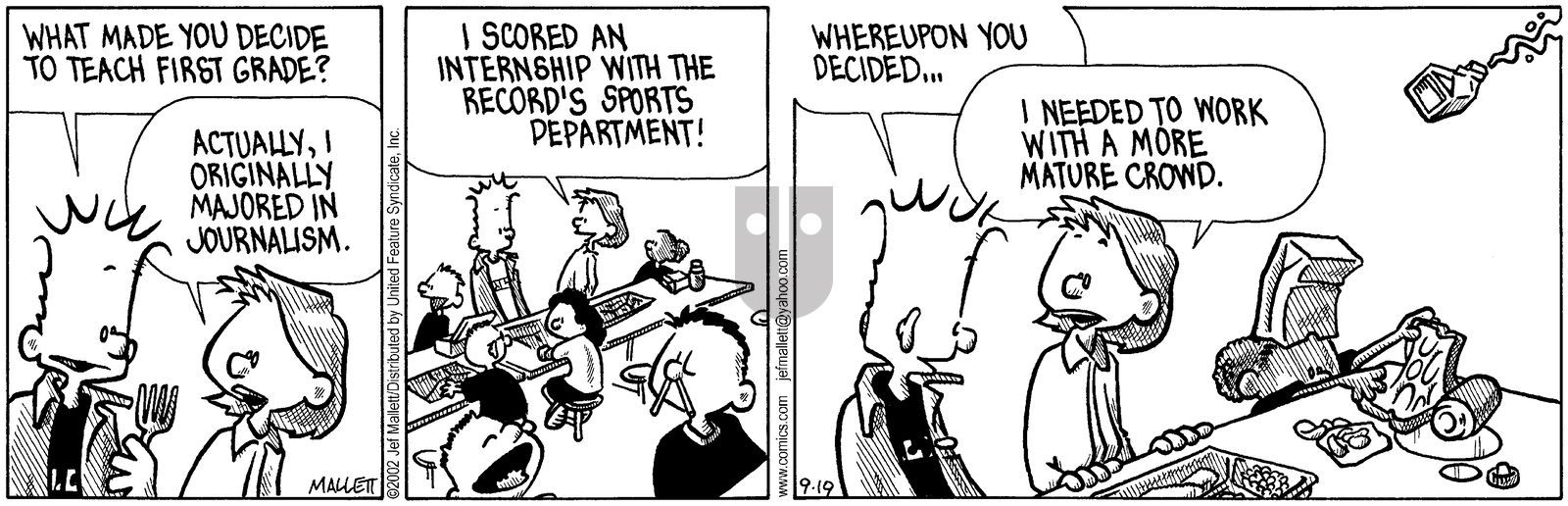 Frazz - Thursday September 19, 2002 Comic Strip