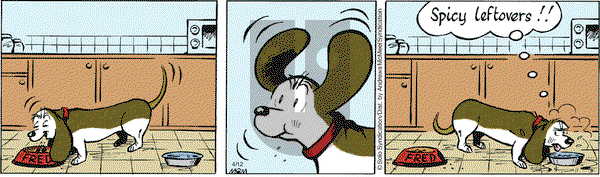 Fred Basset on Thursday April 12, 2018 Comic Strip