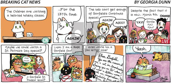 Breaking Cat News on Sunday March 8, 2020 Comic Strip