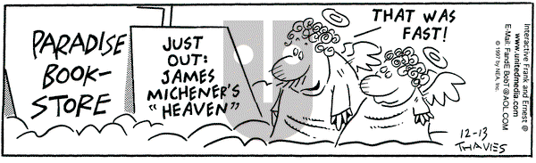 Frank and Ernest on Saturday December 13, 1997 Comic Strip