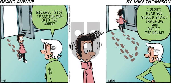 Grand Avenue on Sunday April 19, 2020 Comic Strip