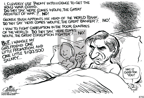 Pat Oliphant on Monday April 16, 2007 Comic Strip