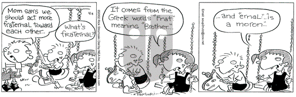 Soup to Nutz - Old on Thursday April 18, 2002 Comic Strip