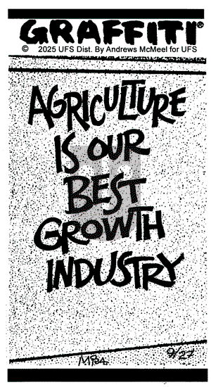 Graffiti on Saturday September 27, 2025 Comic Strip