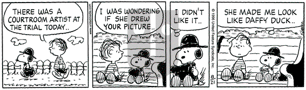 Peanuts on Friday February 7, 1997 Comic Strip