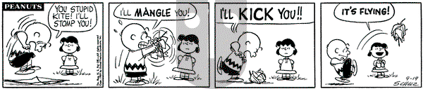 Peanuts on Saturday September 19, 1959 Comic Strip
