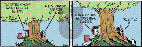 Grand Avenue on Saturday April 29, 2017 Comic Strip