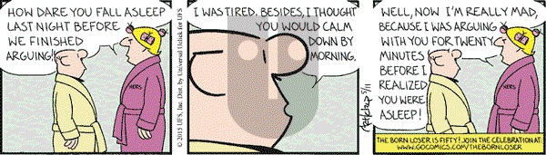 The Born Loser on Monday May 11, 2015 Comic Strip