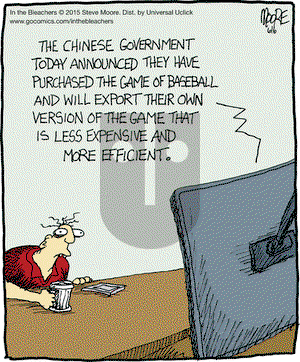 In the Bleachers on Saturday June 6, 2015 Comic Strip